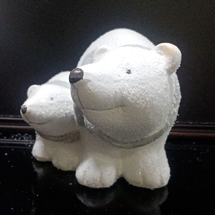 Pareja de osos blancos - Galerías el Triunfo - 049072778327