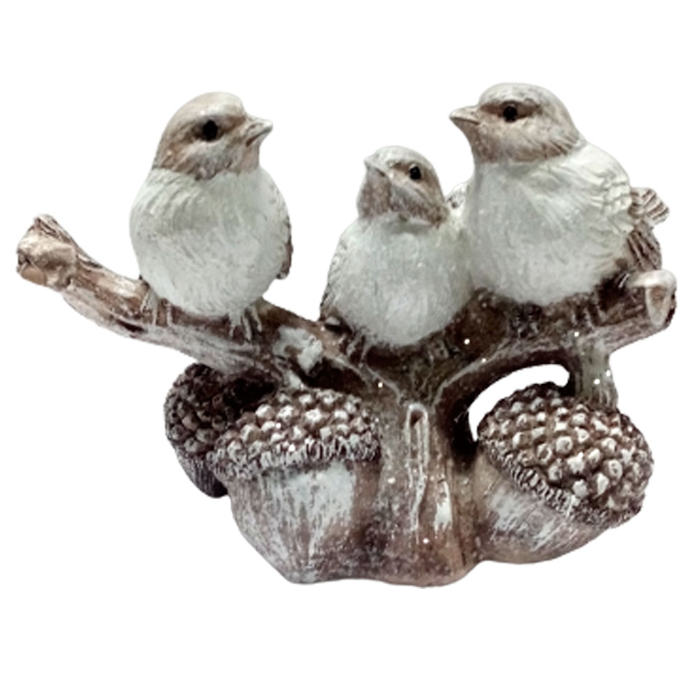 Pájaros grises sobre rama - Galerías el Triunfo - 049072778372
