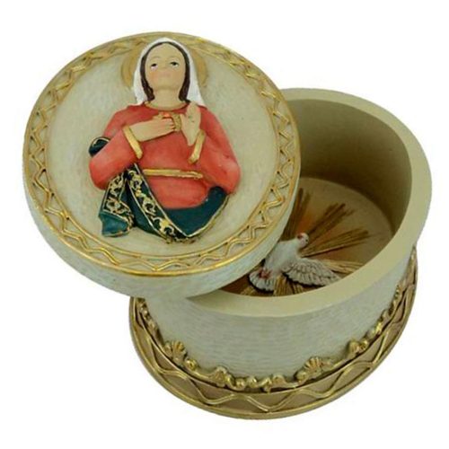 Alhajero de resina Virgen - Galerías el Triunfo - 049072778402