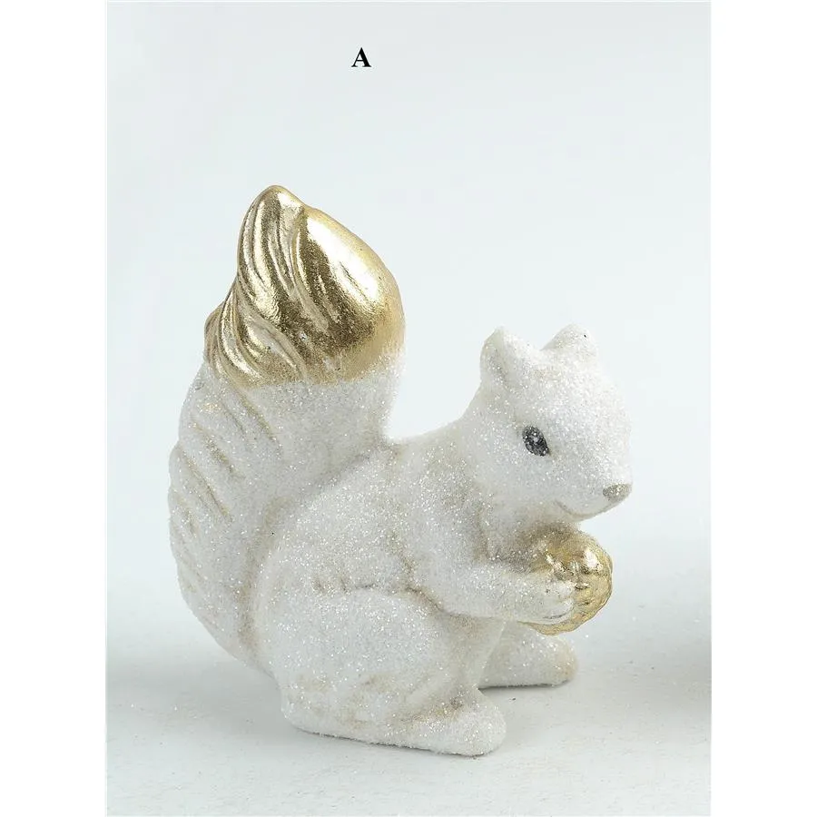 Ardilla de cerámica blanca - Galerías el Triunfo - 049072778474
