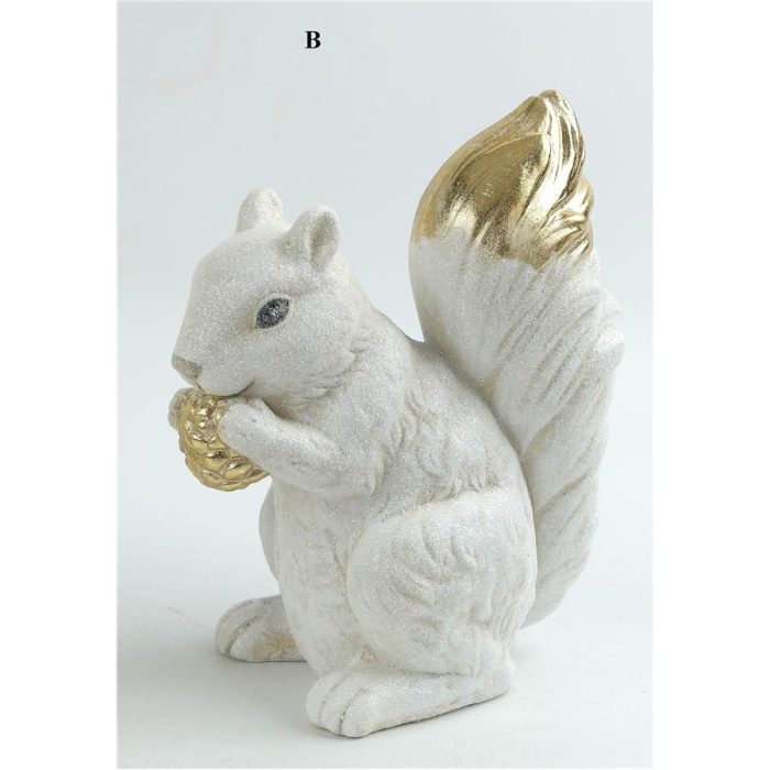 Ardilla de cerámica blanca - Galerías el Triunfo - 049072778477