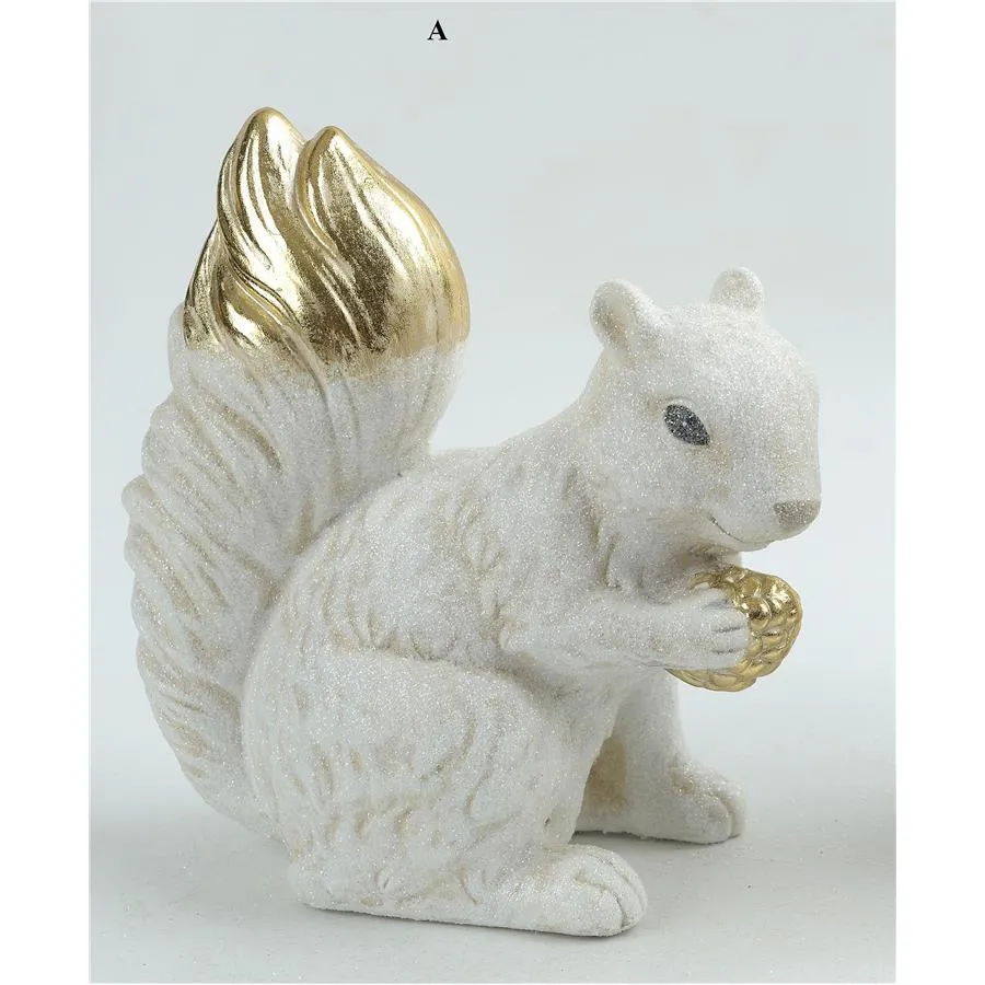 Ardilla de cerámica blanca - Galerías el Triunfo - 049072778478