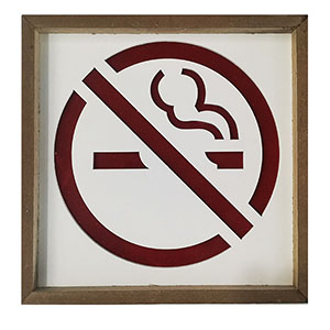 Letrero de no fumar - Galerías el Triunfo - 060107677102