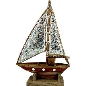 Velero rojo con vitroespejos - Galerías el Triunfo - 061072503019