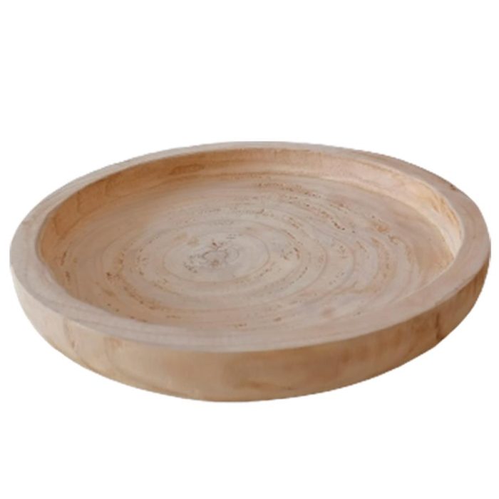 Charola redonda de madera - Galerías el Triunfo - 072072603007