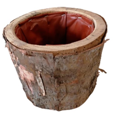 Maceta de madera redonda - Galerías el Triunfo - 072072603082