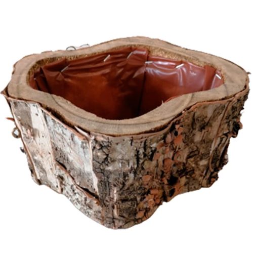 Maceta de madera ondulada - Galerías el Triunfo - 072072603085