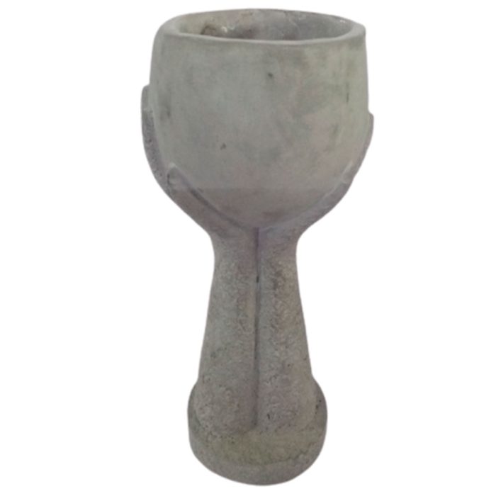 Maceta de cemento gris - Image 3