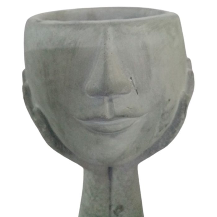 Maceta de cemento gris - Image 4