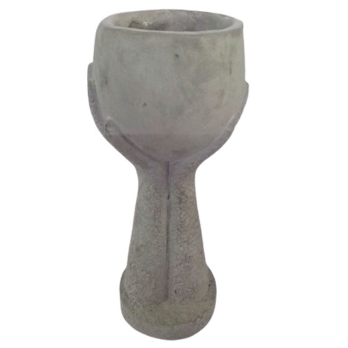 Maceta de cemento gris - Image 3