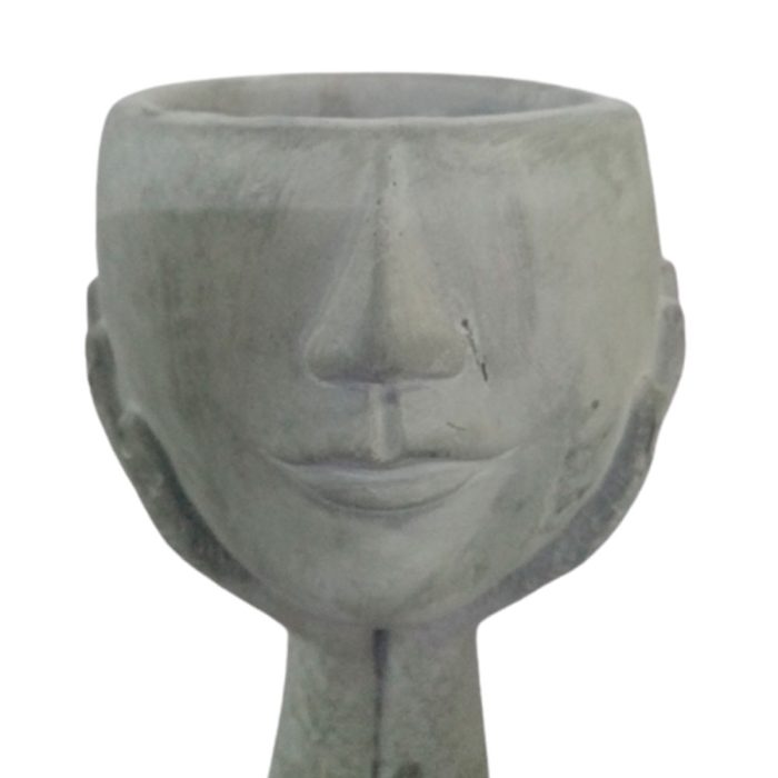 Maceta de cemento gris - Image 4