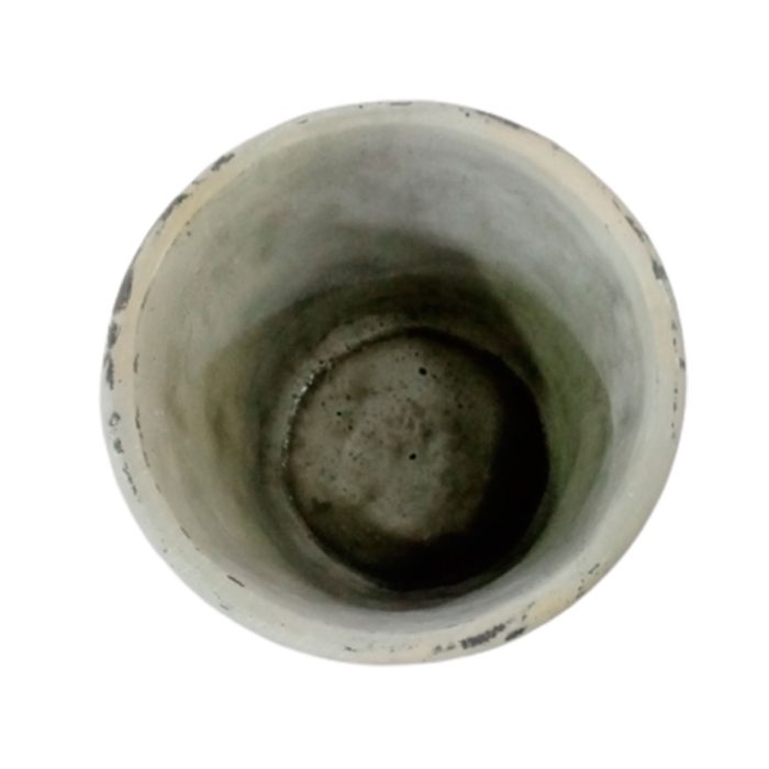 Maceta gris de cemento - Image 3