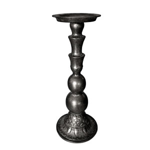 Candelabro de metal plateado - Galerías el Triunfo - 074072300136