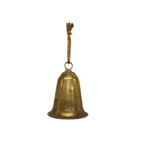 Campana de metal dorada - Galerías el Triunfo - 074072300173