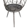 Candelabro de metal plateado - Image 2