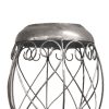 Candelabro de metal plateado - Image 3