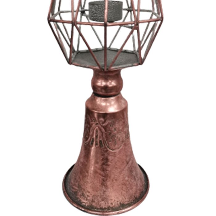 Candelabro de metal cobre - Image 2