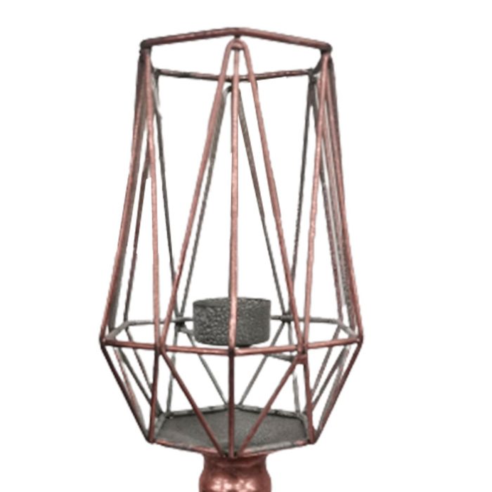 Candelabro de metal cobre - Image 3