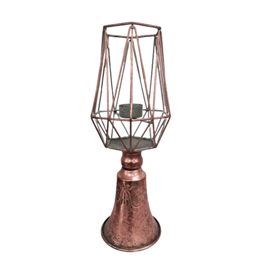 Candelabro de metal cobre - Galerías el Triunfo - 074072300254
