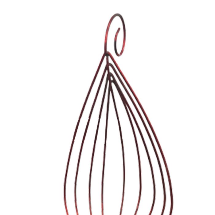 Candelabro de metal rojo - Image 3