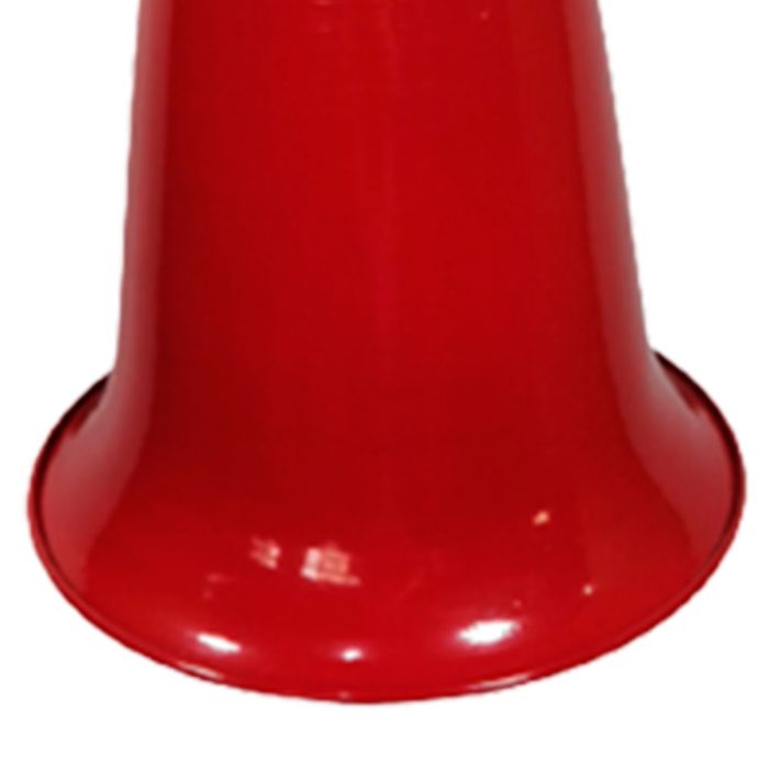Campana de metal rojo de 24.5x31cm - Image 3