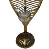 Candelero de metal dorado - Image 3