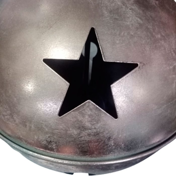 Cascabel cobre vintage con estrellas perforadas de 35cm - Image 4