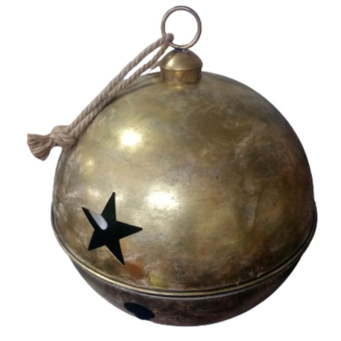 Cascabel dorado vintage con estrellas perforadas de 60cm - Image 2