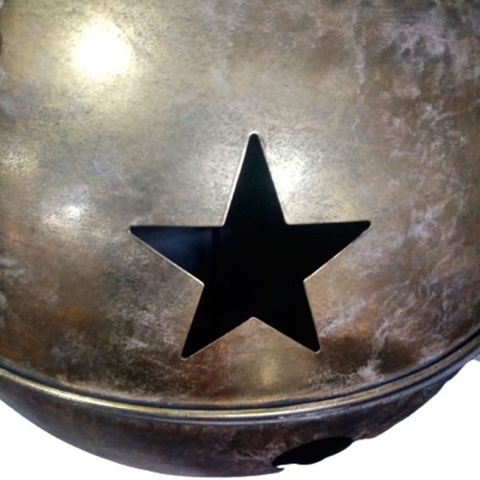 Cascabel dorado vintage con estrellas perforadas de 60cm - Image 4