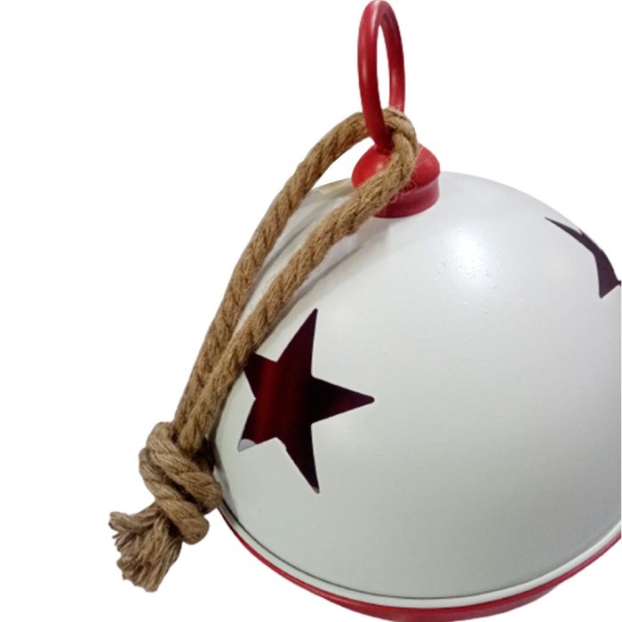 Cascabel rojo con blanco de 30cm - Image 2