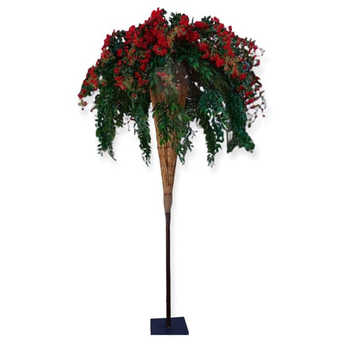 Árbol artificial de flores - Galerías el Triunfo - 075072096042