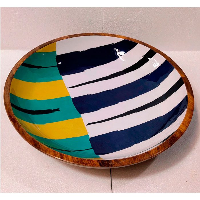 Bowl de madera estampado - Galerías el Triunfo - 081072782049