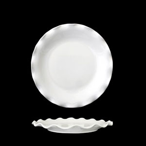 Plato blanco de porcelana - Galerías el Triunfo - 090307370260
