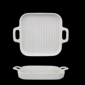 Plato blanco de porcelana - Galerías el Triunfo - 090307370262
