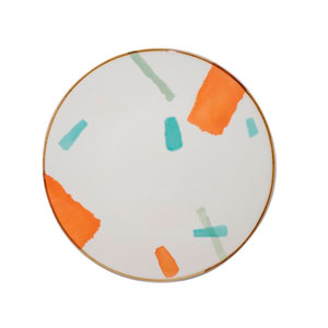 Plato blanco de porcelana - Galerías el Triunfo - 090307370270