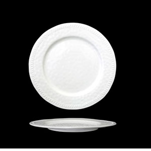 Plato blanco de porcelana - Galerías el Triunfo - 090307370284