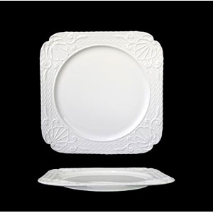 Plato blanco de porcelana - Galerías el Triunfo - 090307370285