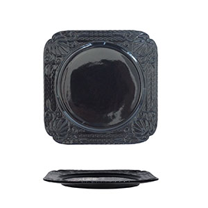 Plato negro de porcelana - Galerías el Triunfo - 090307370318