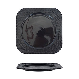 Plato negro de porcelana - Galerías el Triunfo - 090307370319