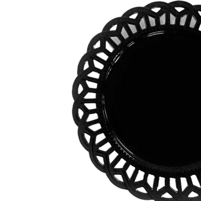 Plato de porcelana negra - Image 2