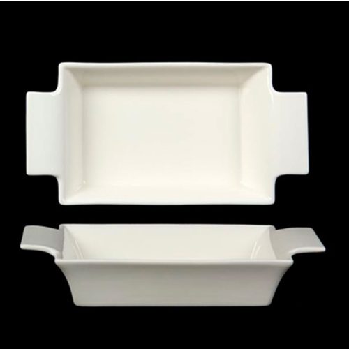Plato cuadrado de porcelana - Galerías el Triunfo - 090307370349