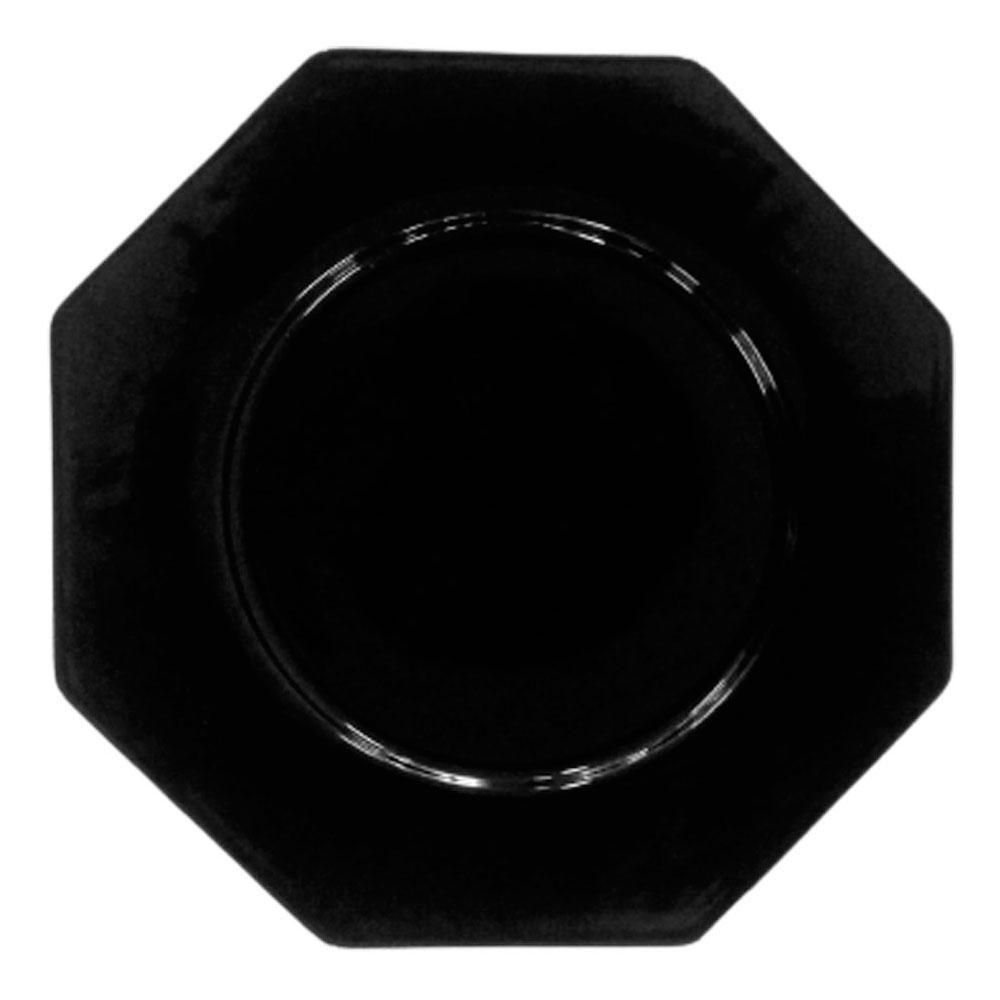 Plato octagonal de porcelana - Galerías el Triunfo - 090307370356