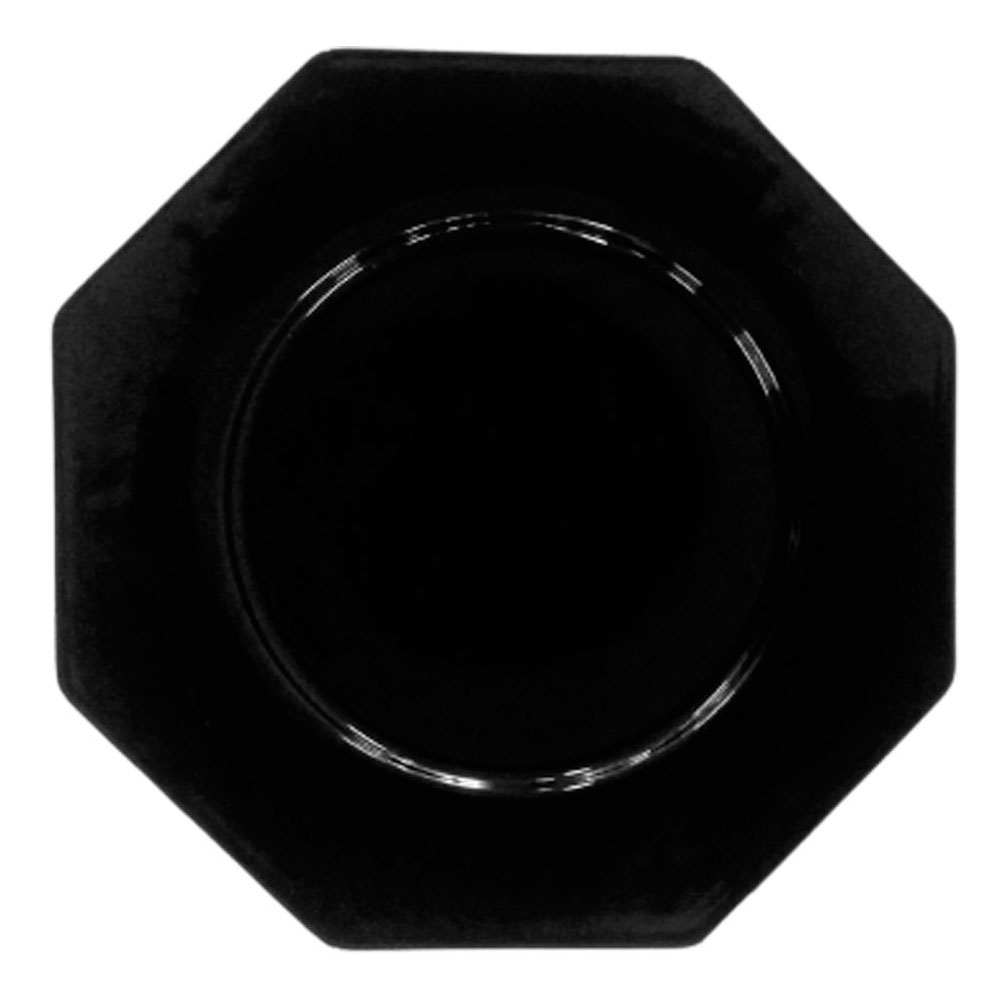 Plato octagonal de porcelana - Galerías el Triunfo - 090307370358