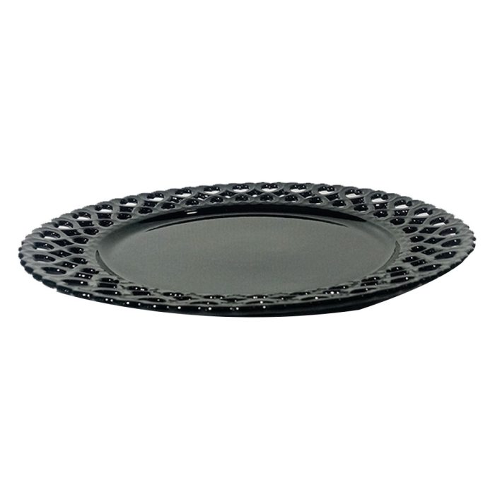 Plato de porcelana negra - Galerías el Triunfo - 090307370395