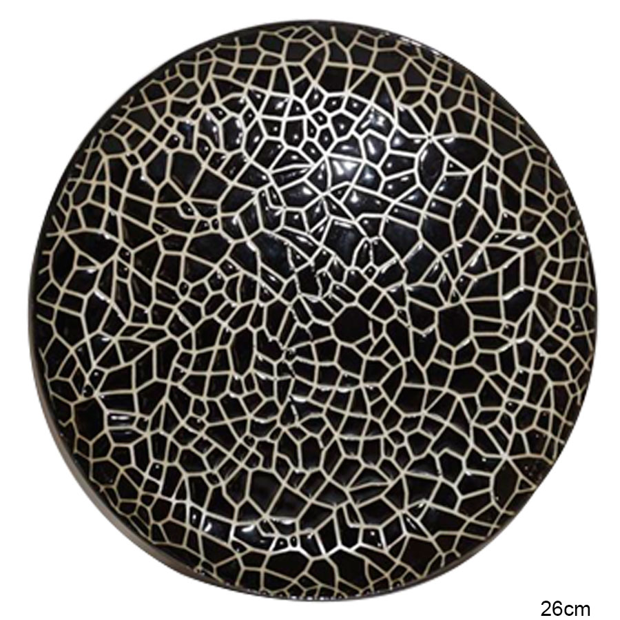 Plato de porcelana negro - Galerías el Triunfo - 090307370419