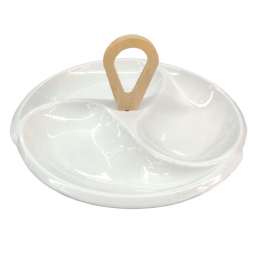 Plato botanero de porcelana - Galerías el Triunfo - 093072744095
