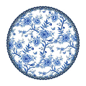Plato de porcelana blanco - Galerías el Triunfo - 095062426048