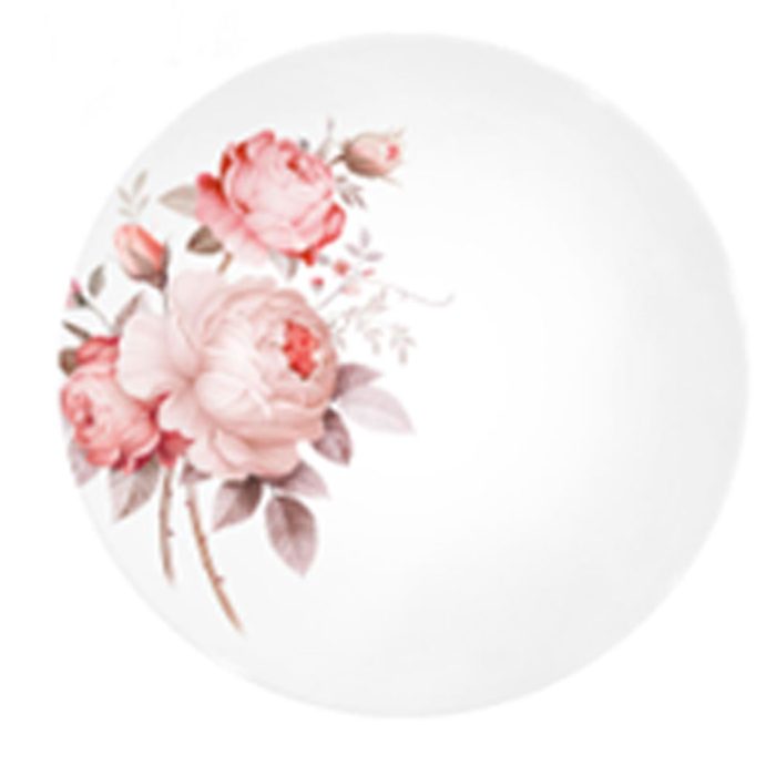 Plato de porcelana blanco - Galerías el Triunfo - 095062426057
