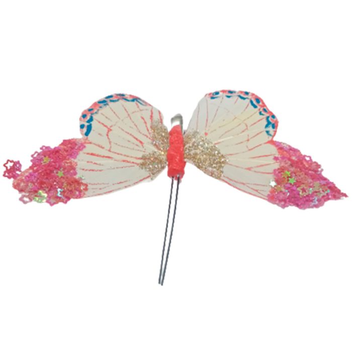 Mariposa roja con pinza - Image 4