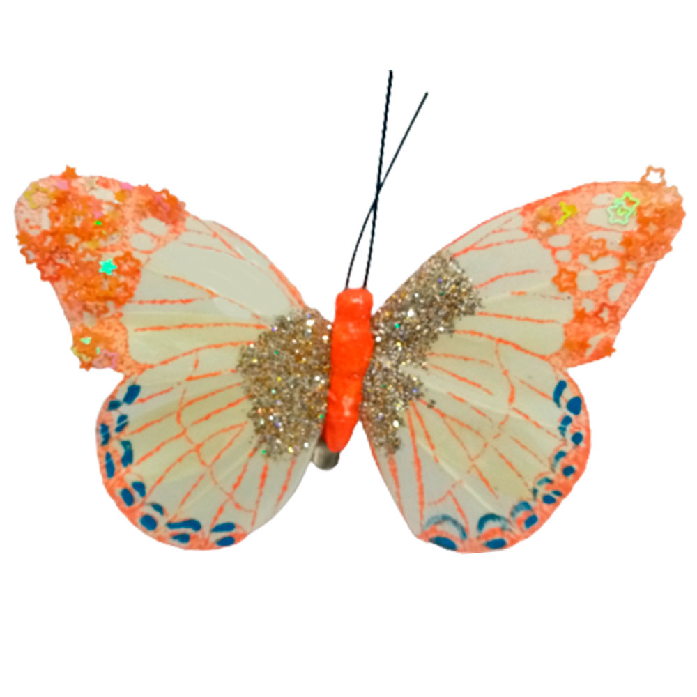 Mariposa naranja con pinza - Galerías el Triunfo - 100307378254